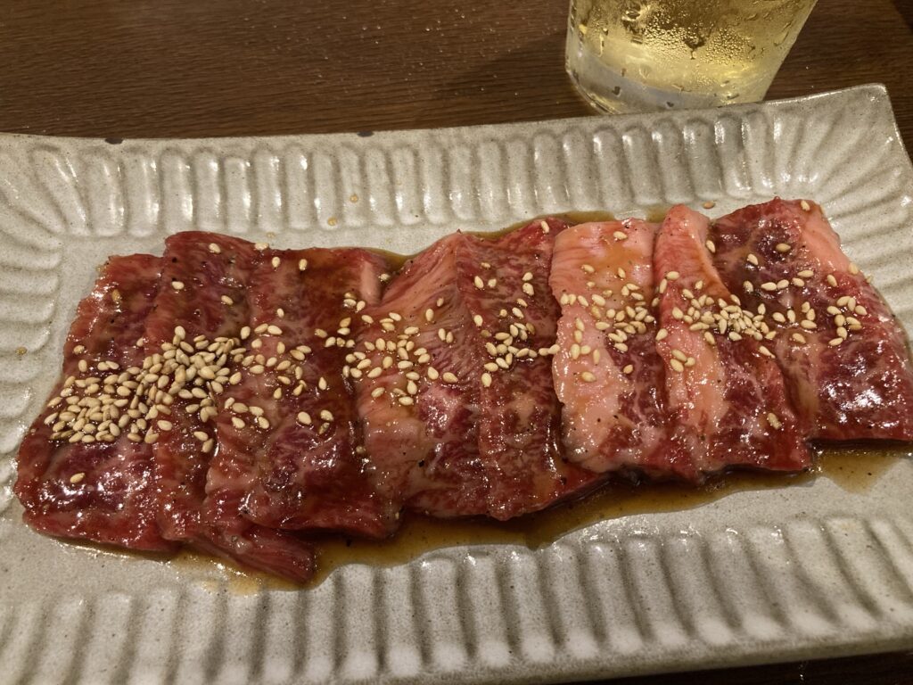 焼肉ホルモンかねや（旗の台）のカルビ